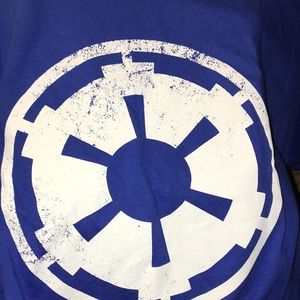 NIP Blue Star Wars Imperial Tee Large Keya Tag Made in the USA!  women XL men L